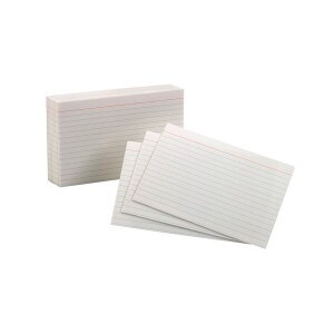 Oxford Ruled 3x5 100 Pack